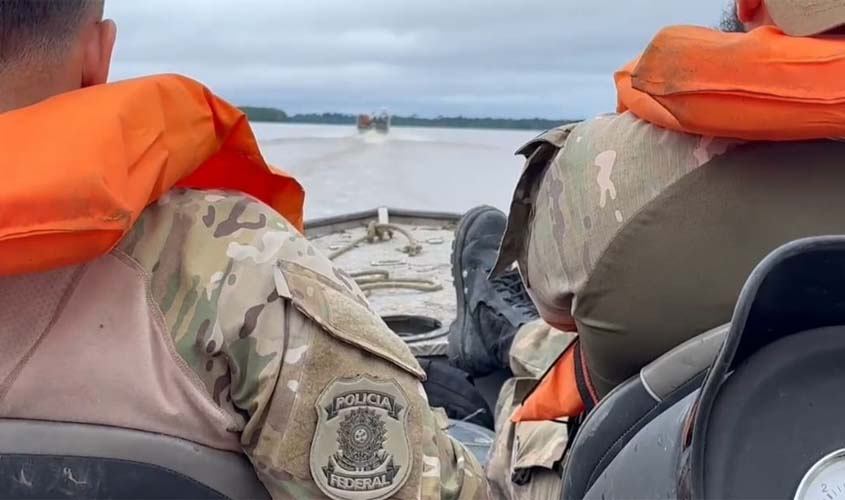 PF realiza operação para coibir garimpo ilegal em Rondônia