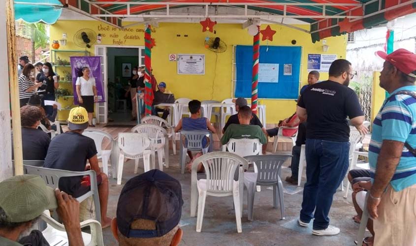 Pessoas em situação de rua regularizam situação eleitoral em ação do Centro Pop e o TRE/RO
