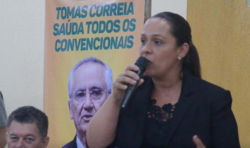 Na capital, Rosangela Donadon participa de reunião partidária do PMDB 