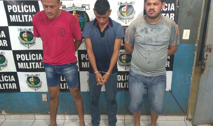 Polícia prende três homens  armados após tentativa de homicídio no Orgulho do Madeira